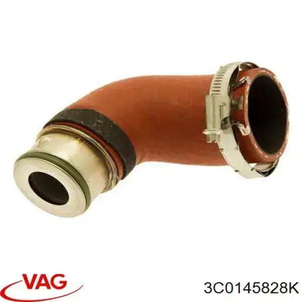 Купить 3C0145828K VAG Патрубок воздушный, выход из турбины/компрессора (наддув)