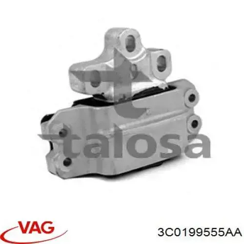 Купить 3C0199555AA VAG Левая подушка двигателя