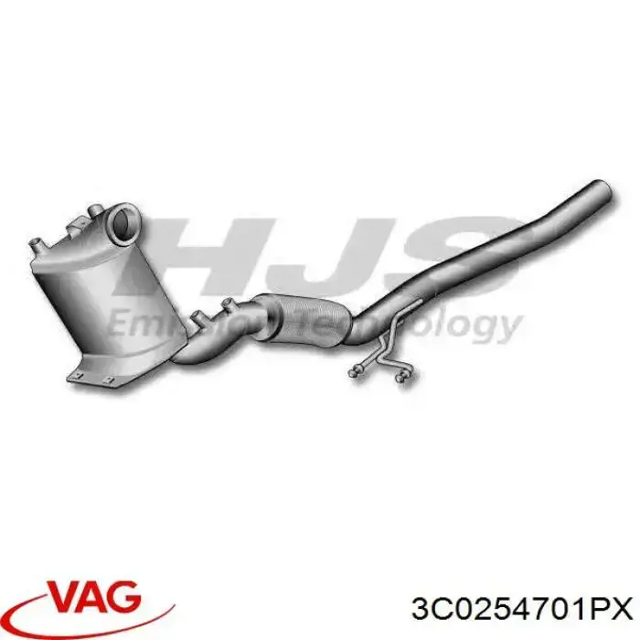 Купить 3C0254701PX VAG Преобразователь отработавших газов