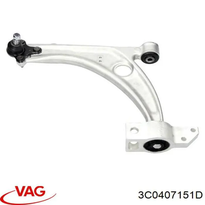 Купить 3C0407151D VAG Рычаг передней подвески нижний левый/правый