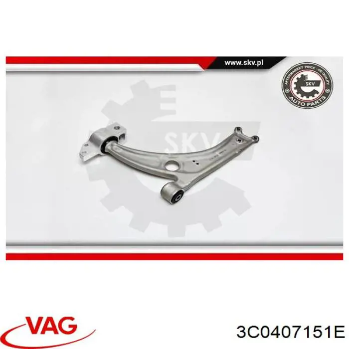 Купить 3C0407151E VAG Рычаг передней подвески нижний левый/правый