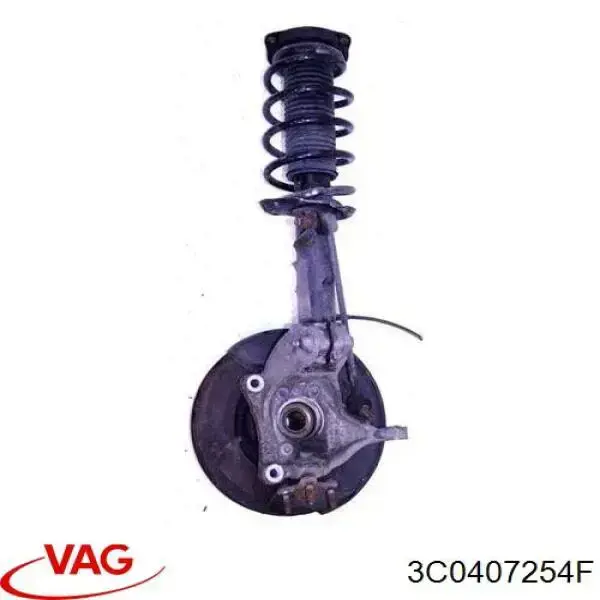 Цапфа (поворотный кулак) передний правый VAG 3C0407254F цена, от 25.34 USD