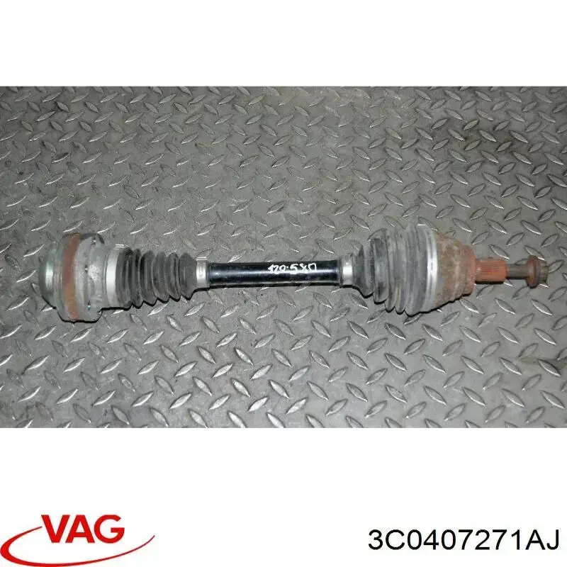 Левая полуось 3C0407271AJ VAG