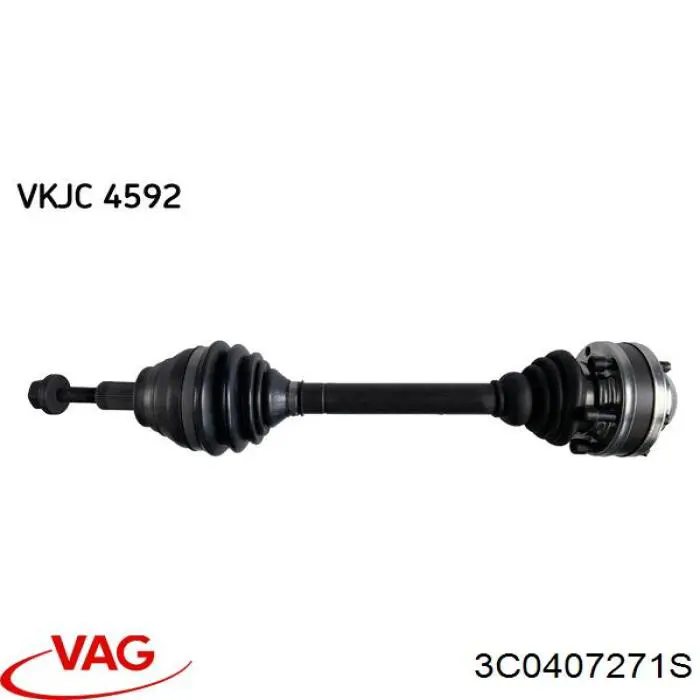 Левая полуось 3C0407271S VAG