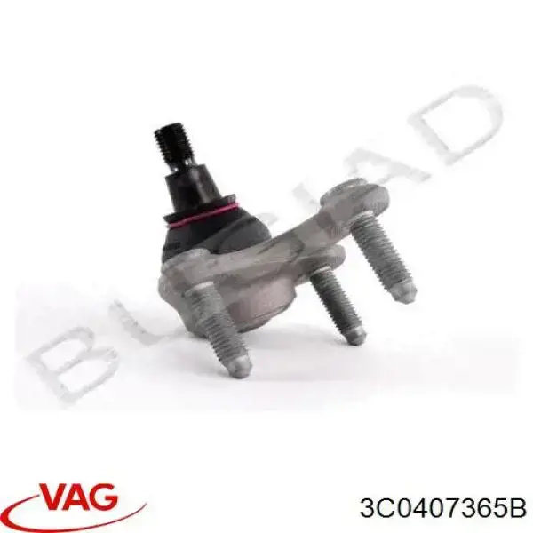 Нижняя левая шаровая опора 3C0407365B VAG