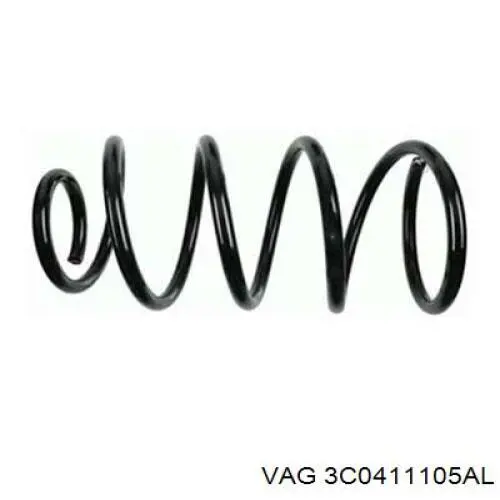 Пружина амортизатора передняя VAG 3C0411105AL цена, от 48.45 USD