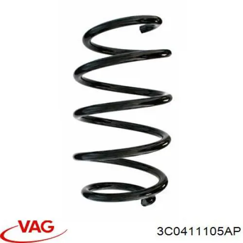 Пружина амортизатора передняя VAG 3C0411105AP цена, от 65.97 USD
