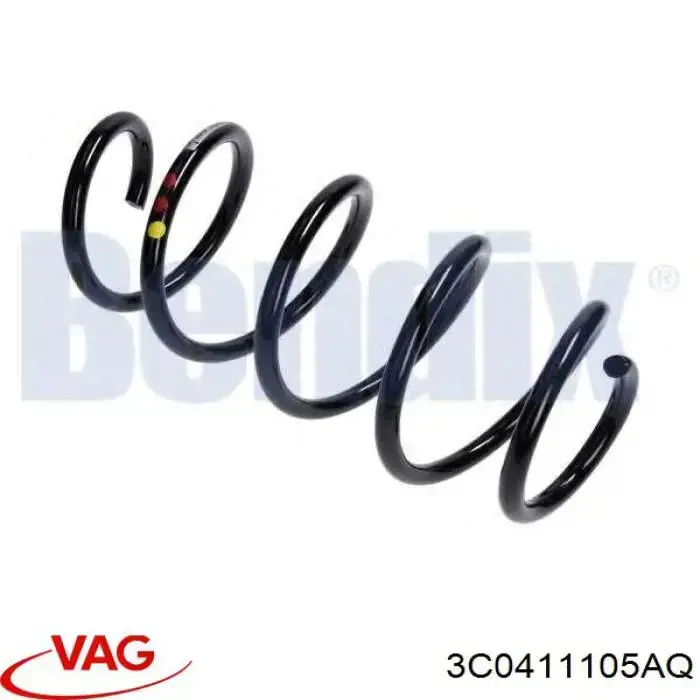 3C0411105AQ VAG Пружина передней подвески