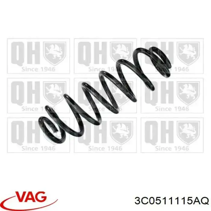 Купить 3C0511115AQ VAG Пружина подвески