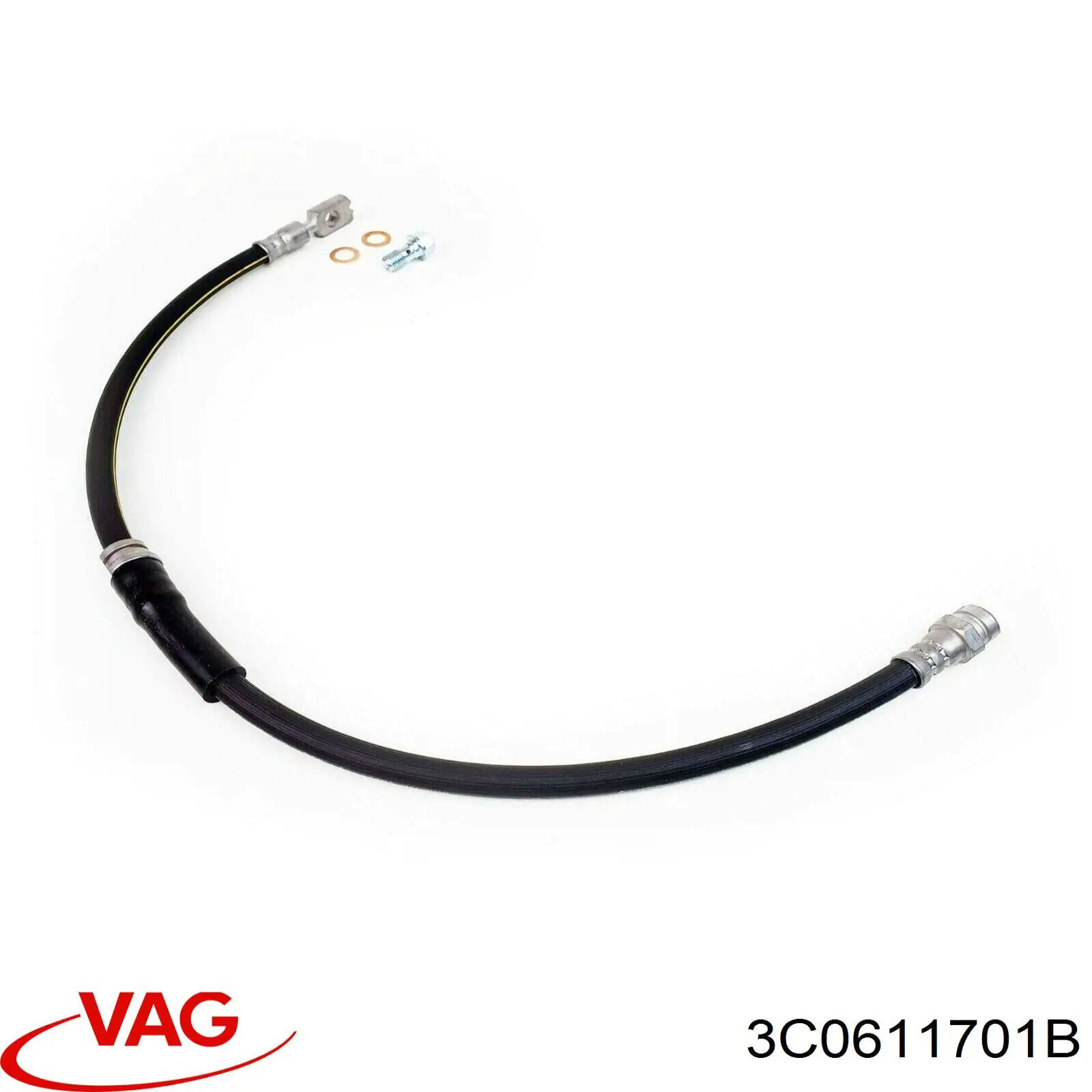 Шланг тормозной передний 3C0611701B VAG