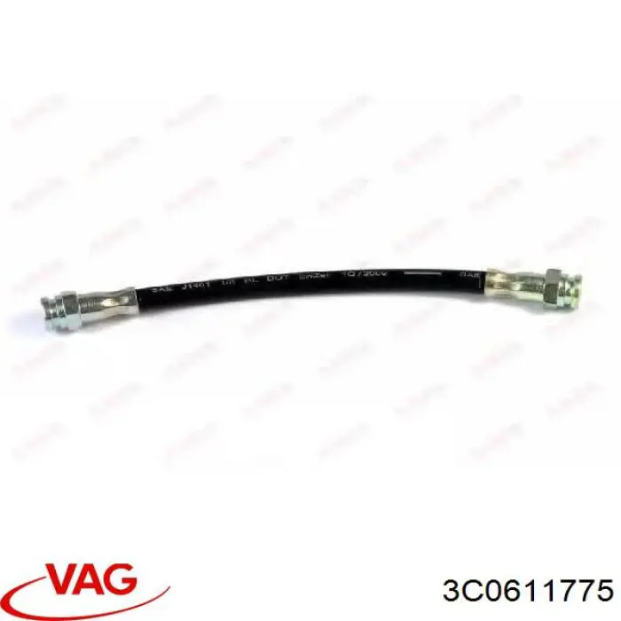 3C0611775 VAG Гибкая тормозная трубка задняя