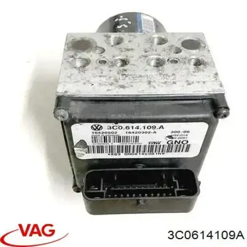 3C0614109A VAG блок управления абс (abs гидравлический)