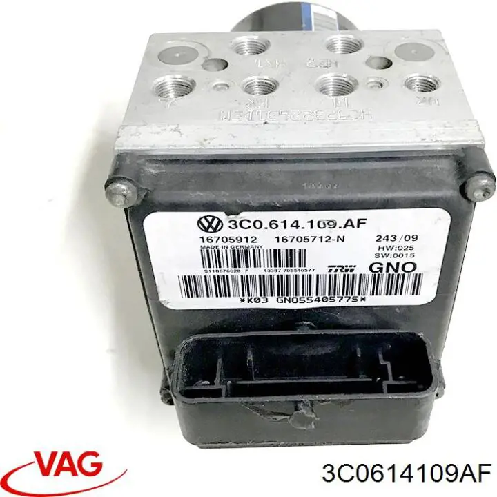 Блок управления АБС  VAG 3C0614109AF