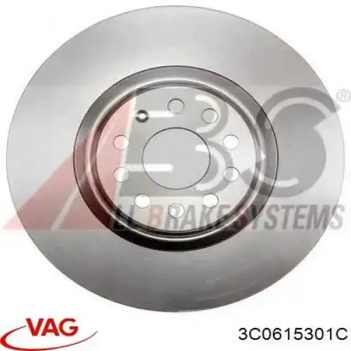 Купить 3C0615301C VAG Ротор тормозной