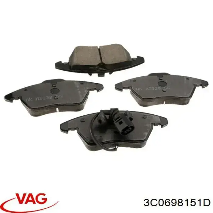Купить 3C0698151D VAG Колодки тормозные