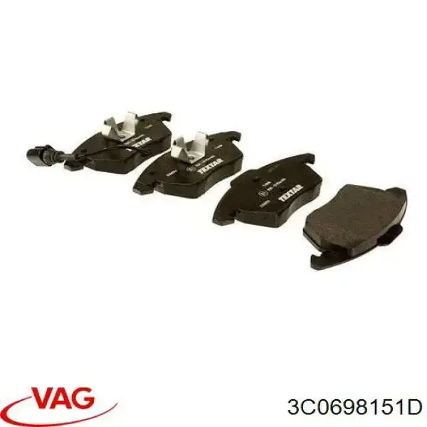 Купить 3C0698151D VAG Колодки тормозные