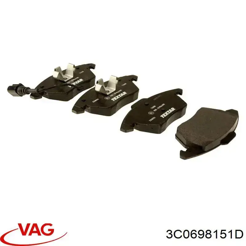 3C0698151D VAG Колодки передние