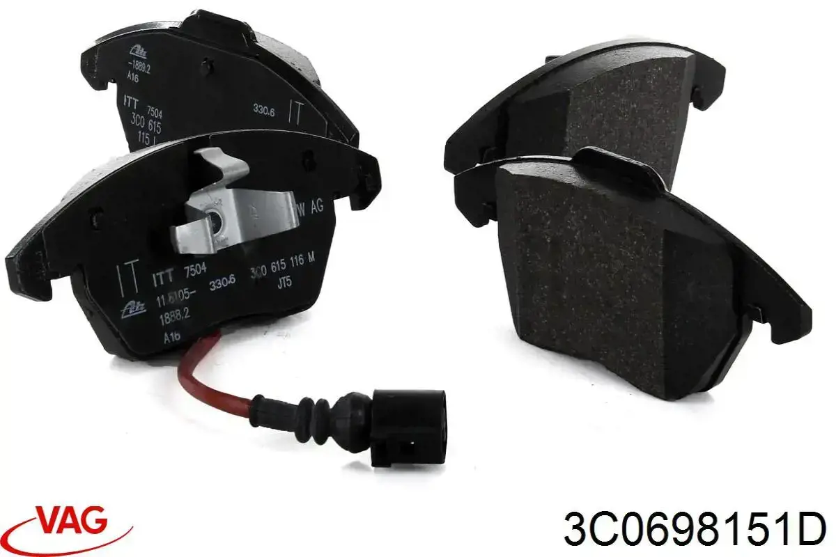 Колодки VAG 3C0698151D цена, от 38.04 USD