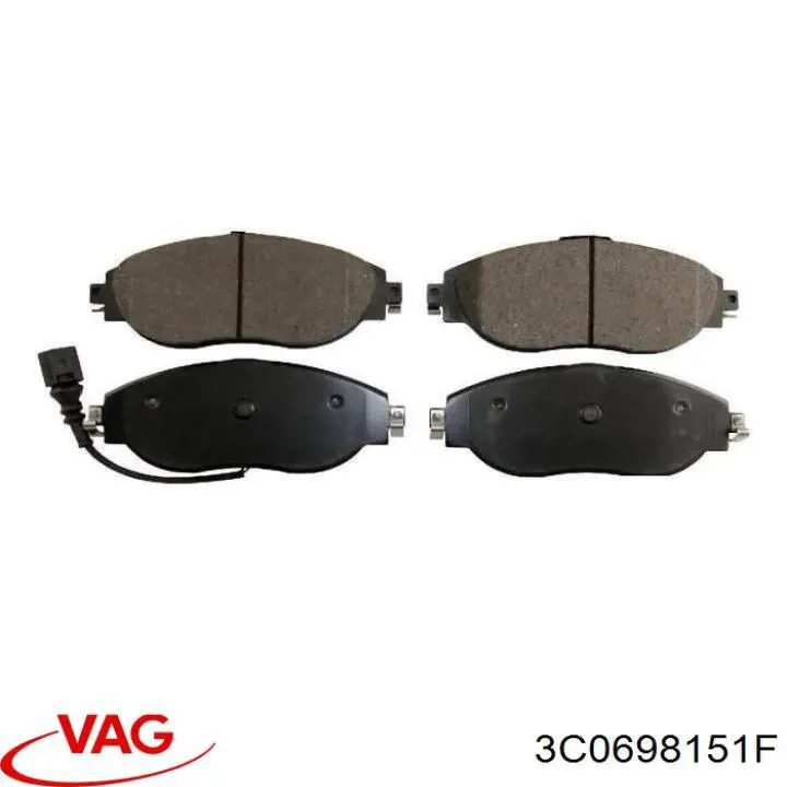 3C0698151F VAG Pastillas de freno delanteras original y equivalente