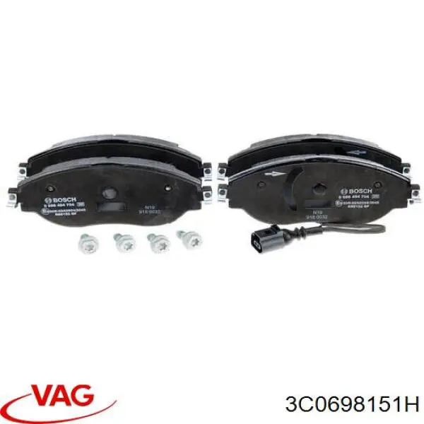 Тормозные колодки VAG 3C0698151H