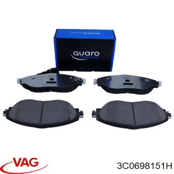 Передние тормозные колодки 3C0698151H VAG