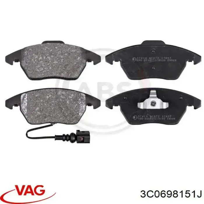 Колодки VAG 3C0698151J цена, от 56.15 USD