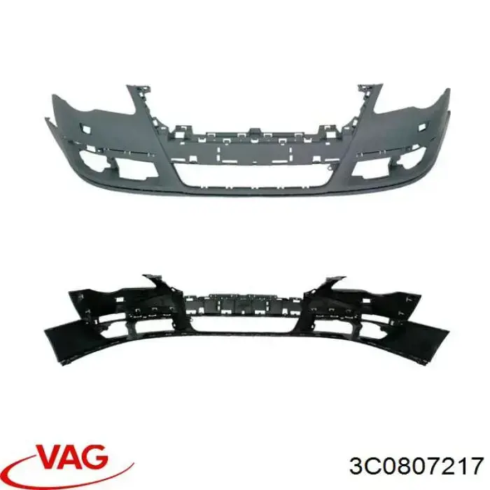 Купить 3C0807217 VAG Буфер (бампер) передний
