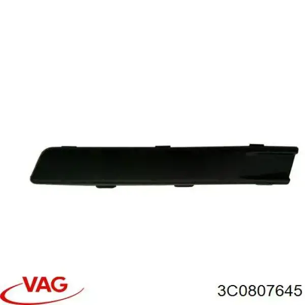 Молдинг переднего бампера, левый VAG 3C0807645