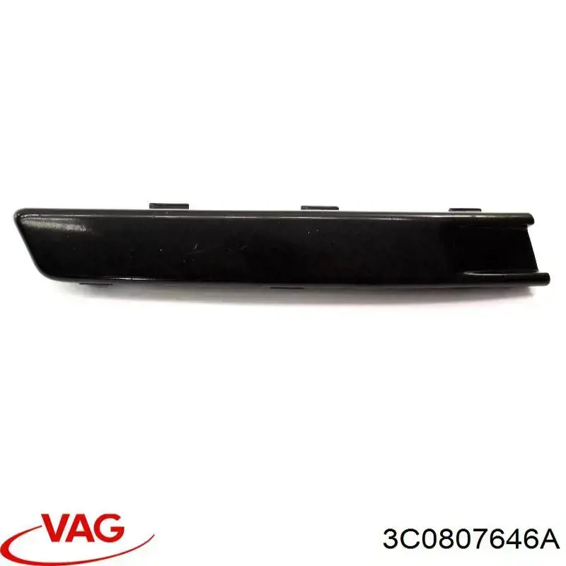 Купить 3C0807646A VAG Молдинг бампера переднего правый