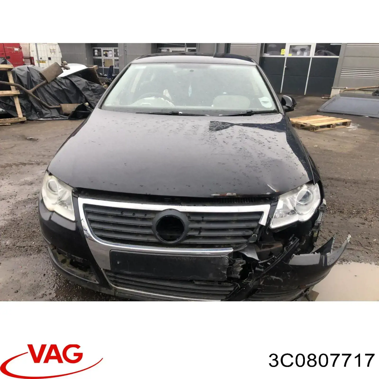 Молдинг бампера переднего левый VAG 3C0807717 цена, от 4.40 USD