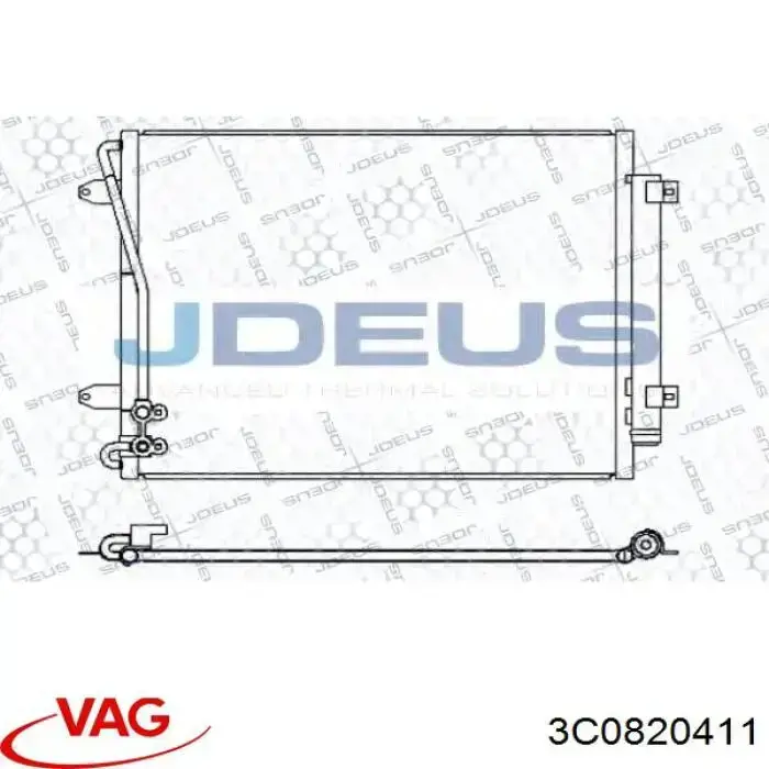 Радиатор охлаждения кондиционера VAG 3C0820411