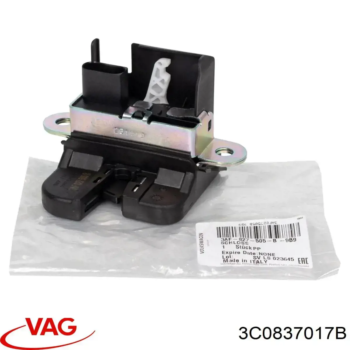 Трос (тяга) открывания замка двери задней 3C0837017B VAG