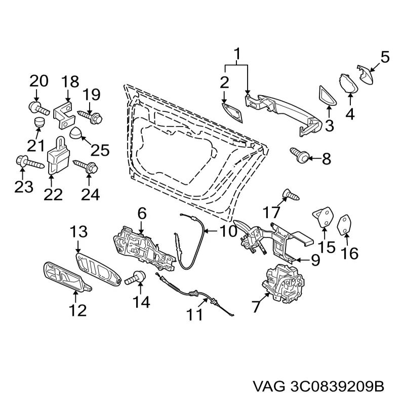 Купить 3C0839209 VAG 