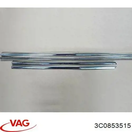 3C0853515 VAG Moldura de puerta delantera izquierda superior original y equivalente