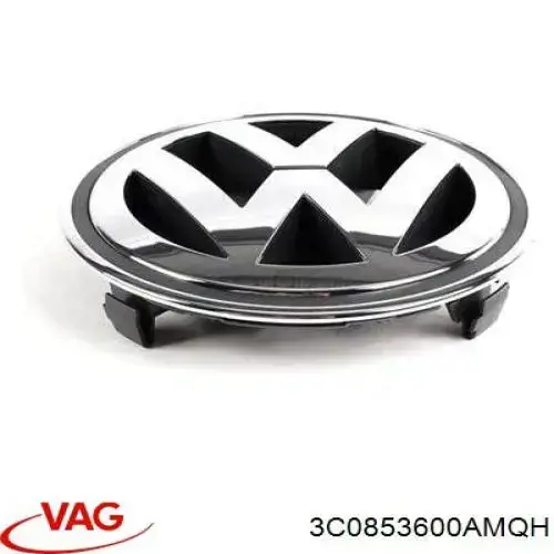 Эмблема решетки радиатора на Volkswagen Passat B6, 3C5