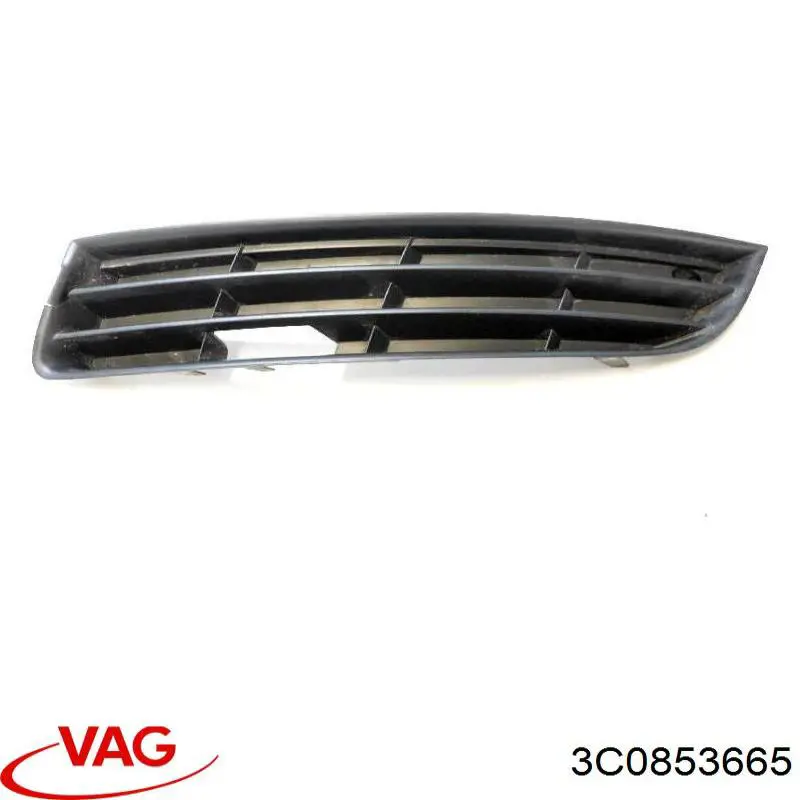  Решетка переднего бампера левая VAG 3C0853665