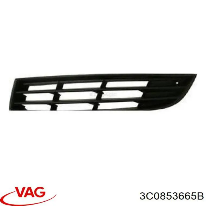 Решетка переднего бампера, левая VAG 3C0853665B цена, от 7.60 USD