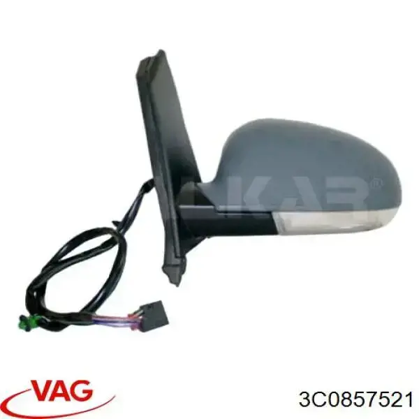 Зеркальный элемент левый VAG 3C0857521