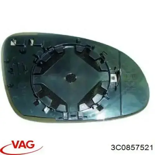 Зеркальный элемент водительского зеркала VAG 3C0857521 цена, от 8.32 USD