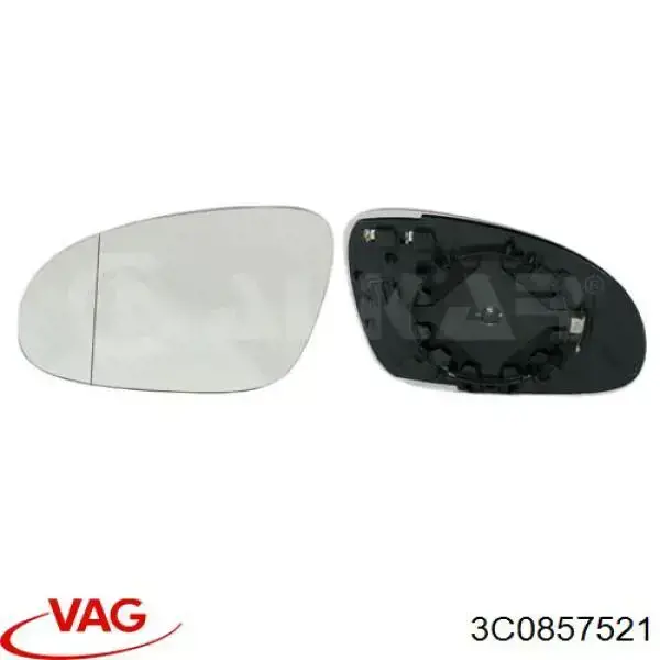 Зеркальный элемент водительского зеркала VAG 3C0857521 цена, от 8.32 USD