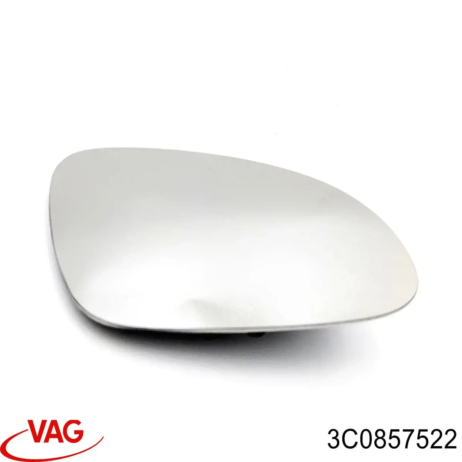 Стекло правого зеркала заднего вида 3C0857522 VAG