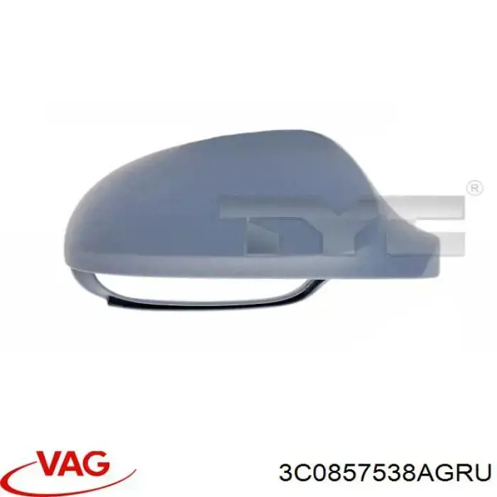 Накладка (крышка) зеркала заднего вида правая 3C0857538AGRU VAG