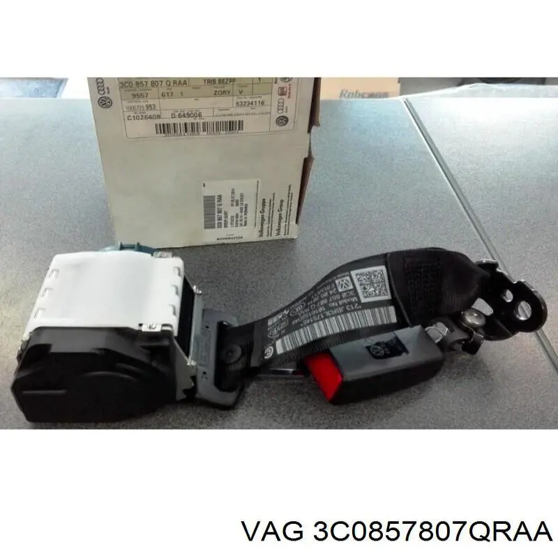 3C0857807QRAA VAG Ремень безопасности задний