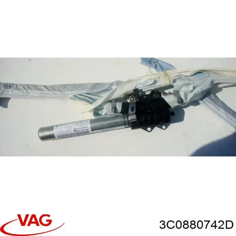 3C0880742D VAG подушка безопасности (airbag шторка боковая правая)