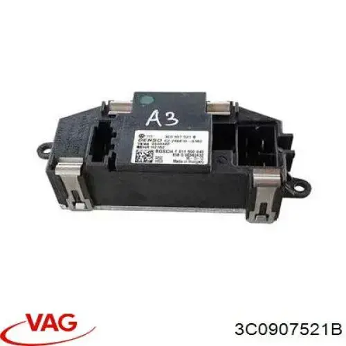 Резистор (сопротивление) вентилятора печки (отопителя салона) VAG 3C0907521B
