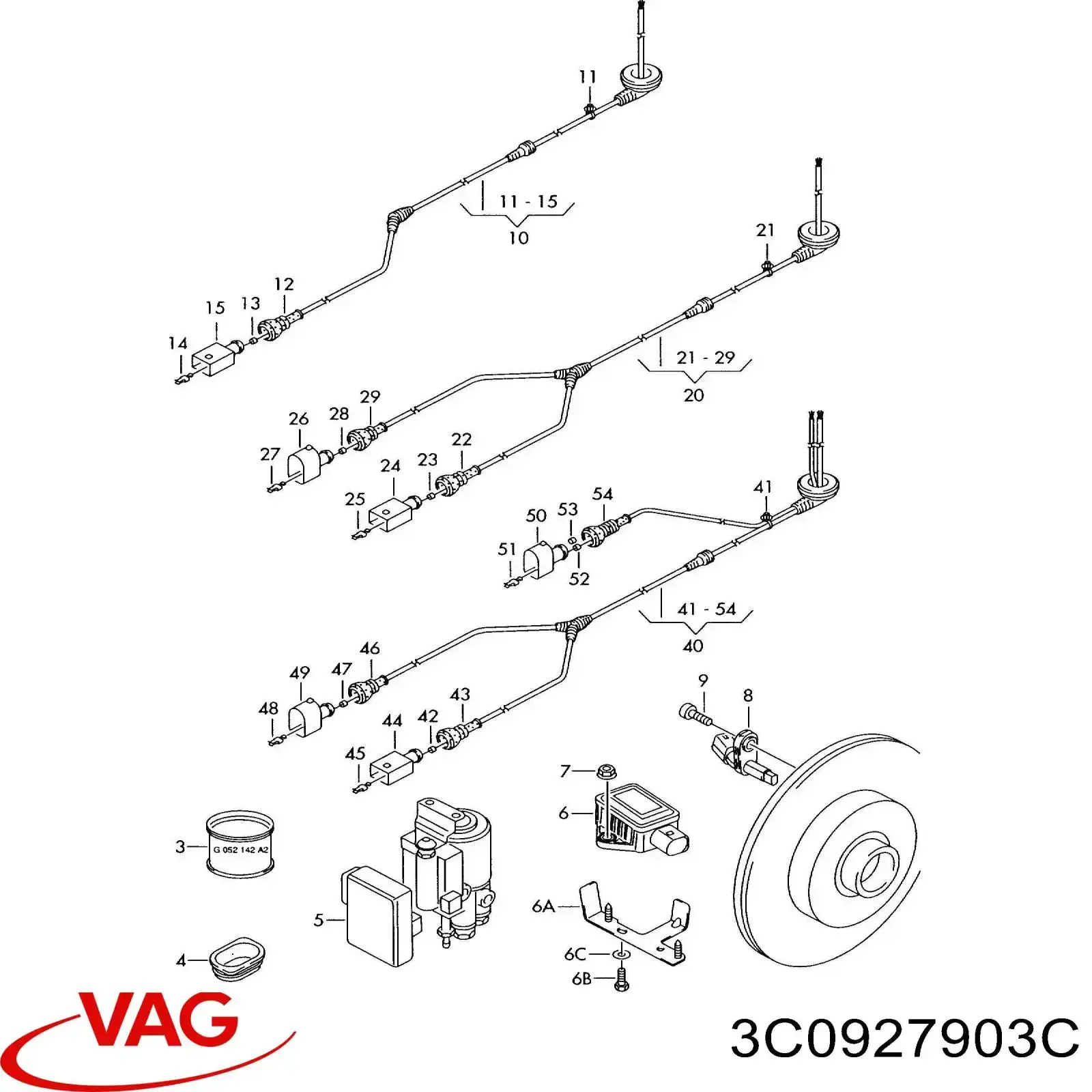 Высоковольтные провода 3C0927903C VAG