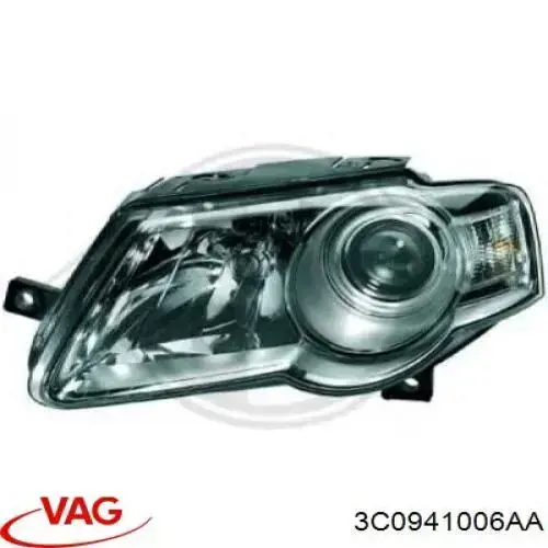Правая фара 3C0941006AA VAG