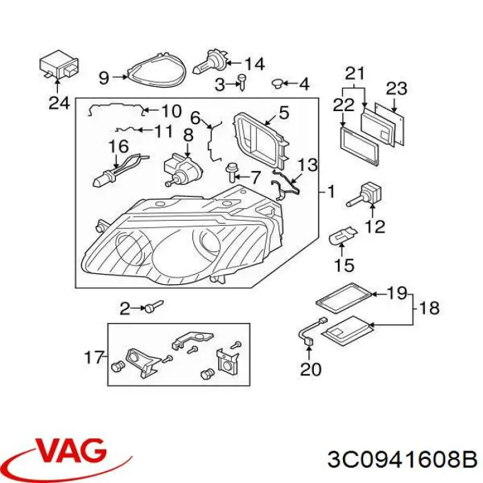  3C0941608B VAG