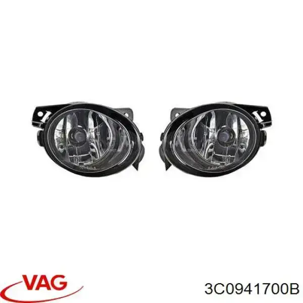 Фара противотуманная правая 3C0941700B VAG
