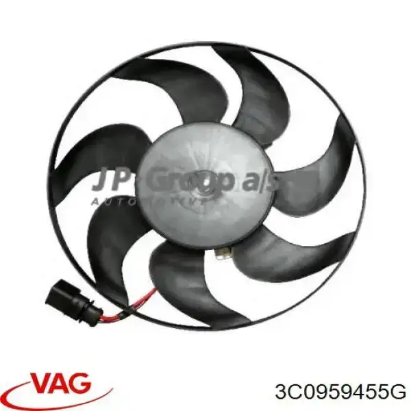 Купить 3C0959455G VAG Электровентилятор охлаждения в сборе (мотор+крыльчатка) правый